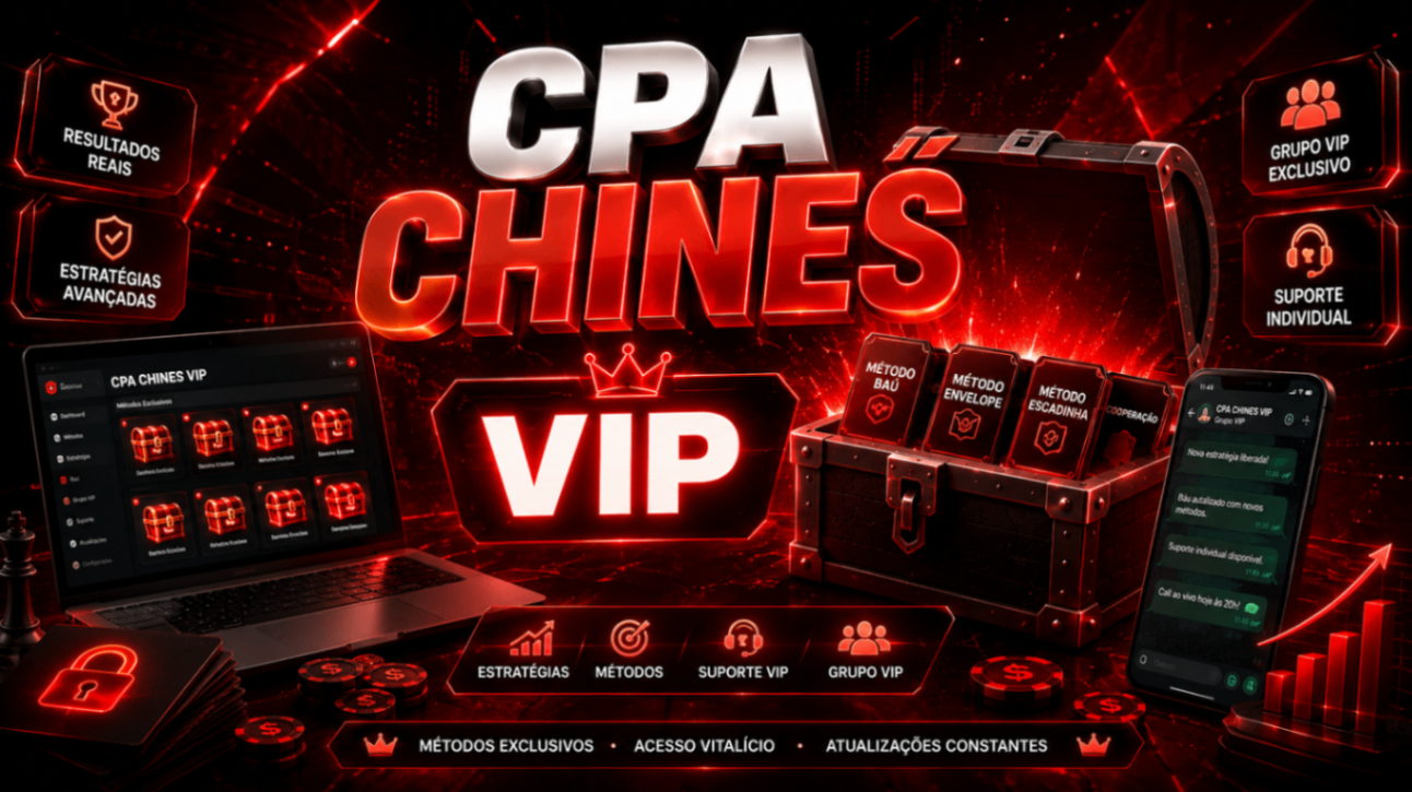CPA CHINÊS + GRUPO VIP - Aprenda do ZERO!